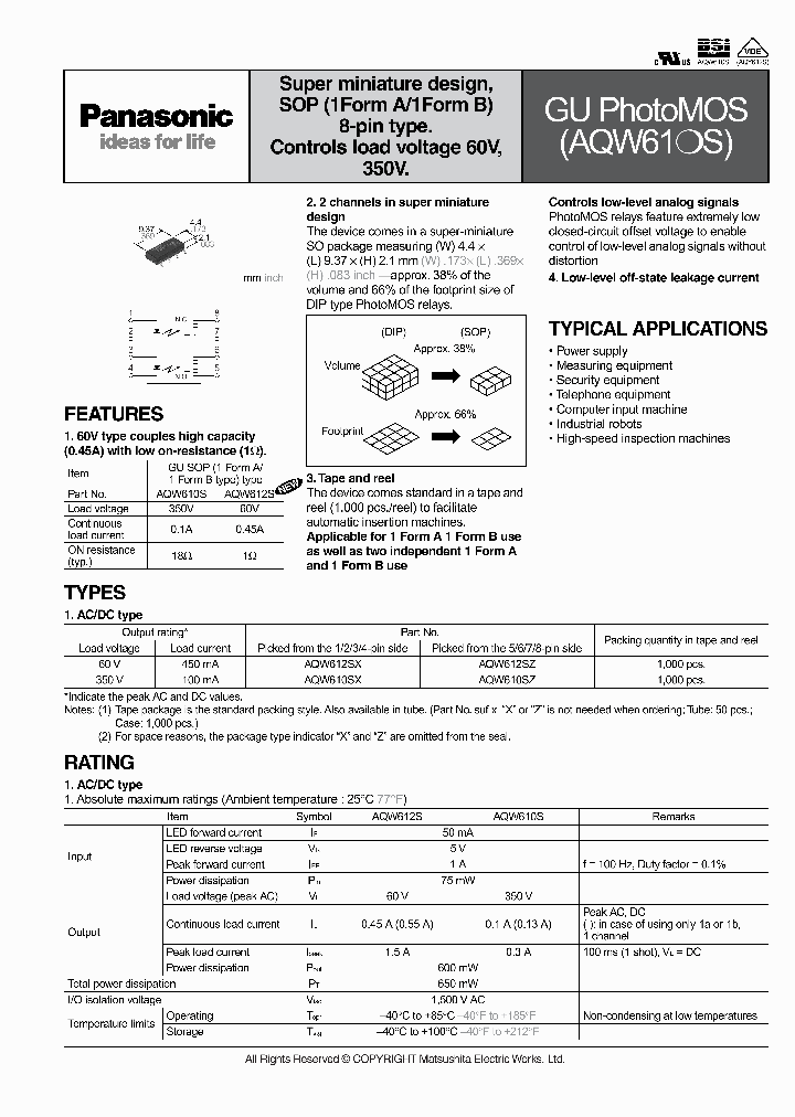 AQW612SX_6969702.PDF Datasheet