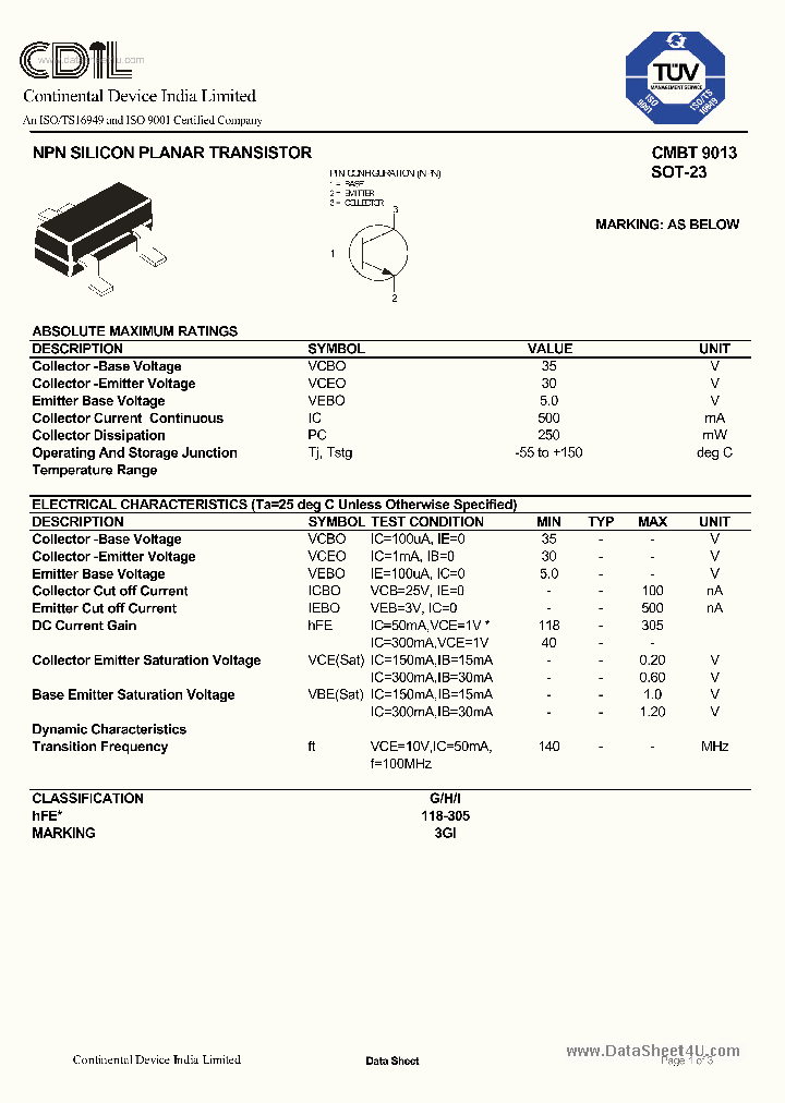 CMBT9013_6972581.PDF Datasheet