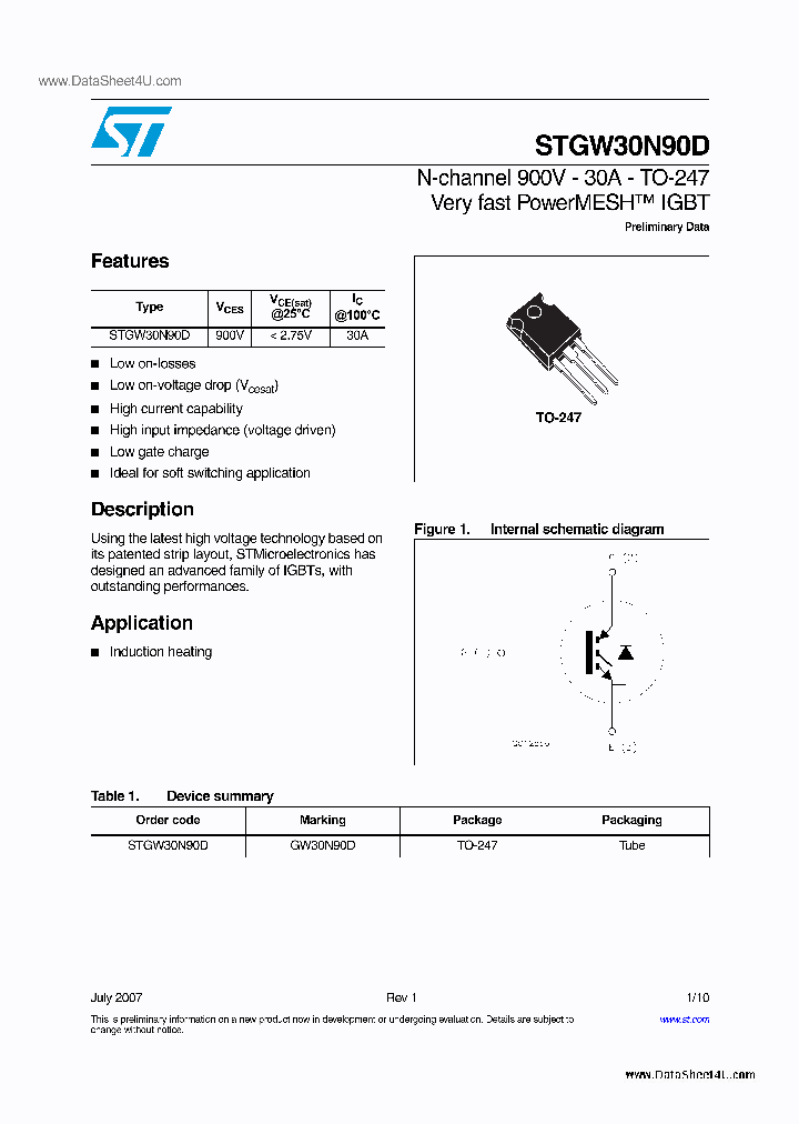 STGW30N90D_6975891.PDF Datasheet