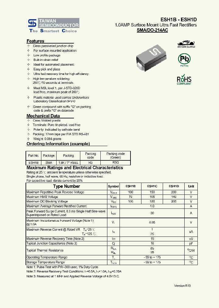 ESH1B13_6976756.PDF Datasheet