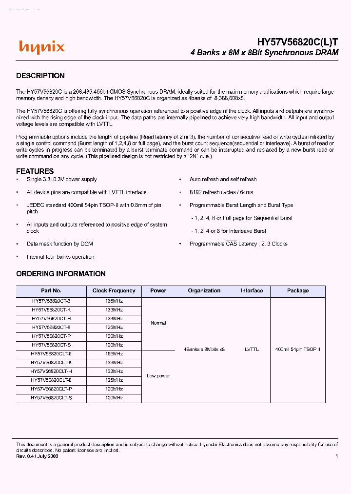 HY5756820CT_6988179.PDF Datasheet