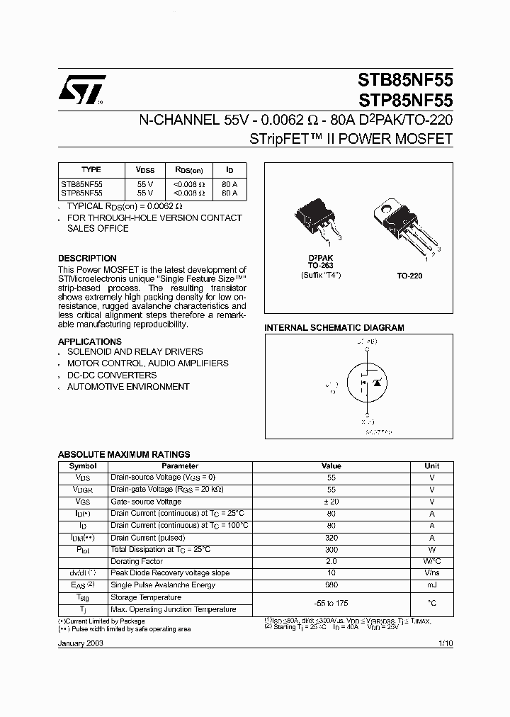 STB85NF55_6988718.PDF Datasheet