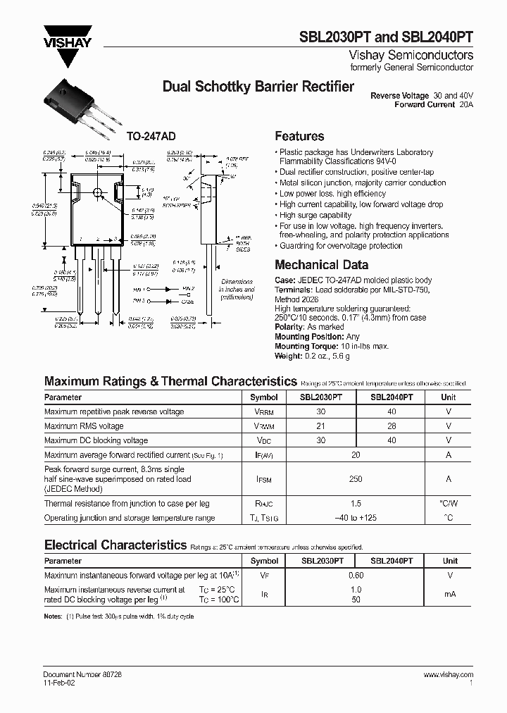 SBL2040PT_6995745.PDF Datasheet