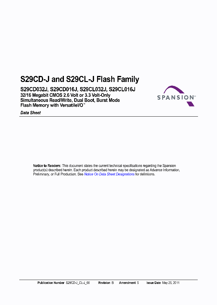 S29CL032J0JFAI00_6998649.PDF Datasheet