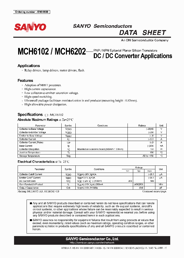 MCH6102_6999143.PDF Datasheet