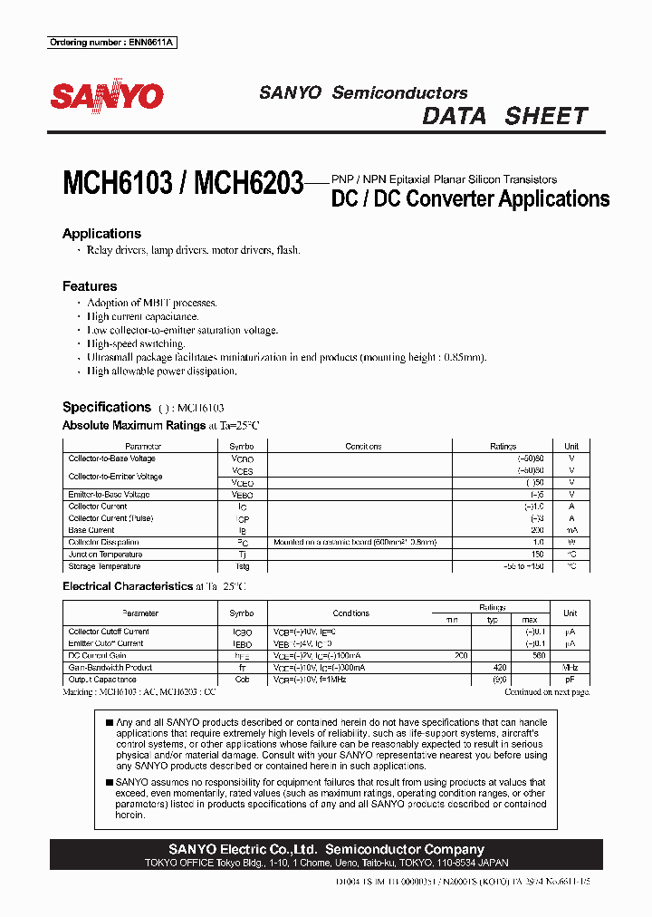 MCH6103_6999146.PDF Datasheet