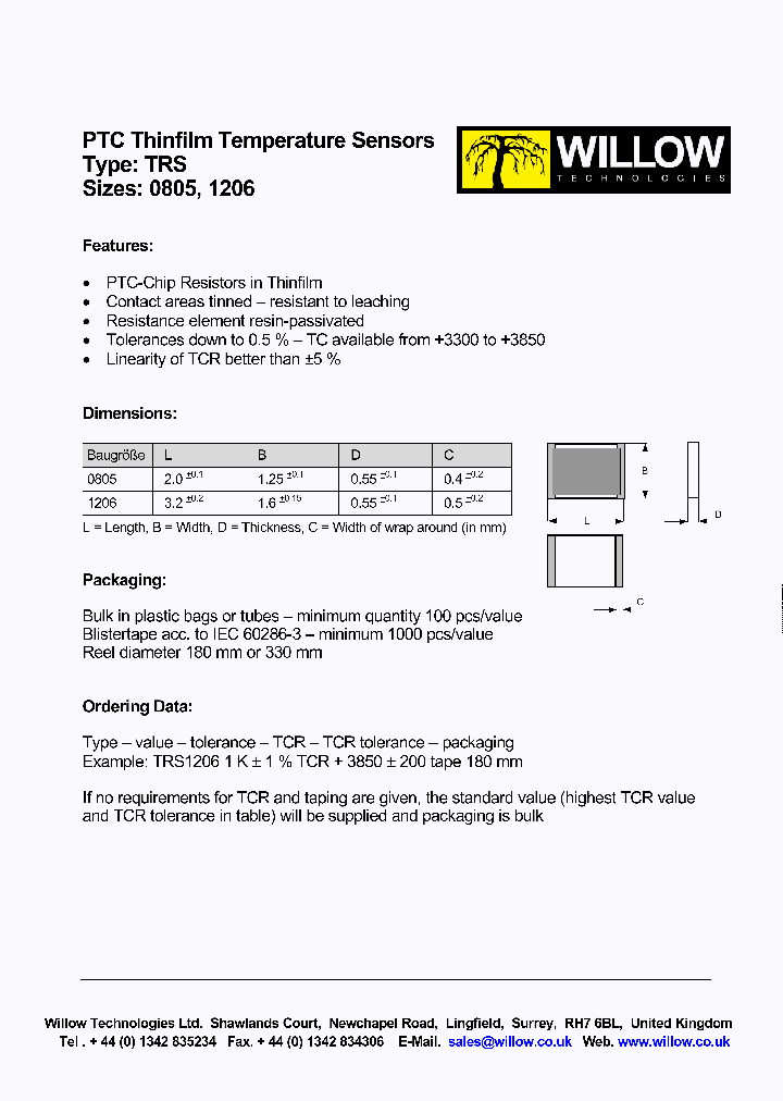 WILLOWTECHNOLOGIESLIMITED-TRS1206_7000156.PDF Datasheet