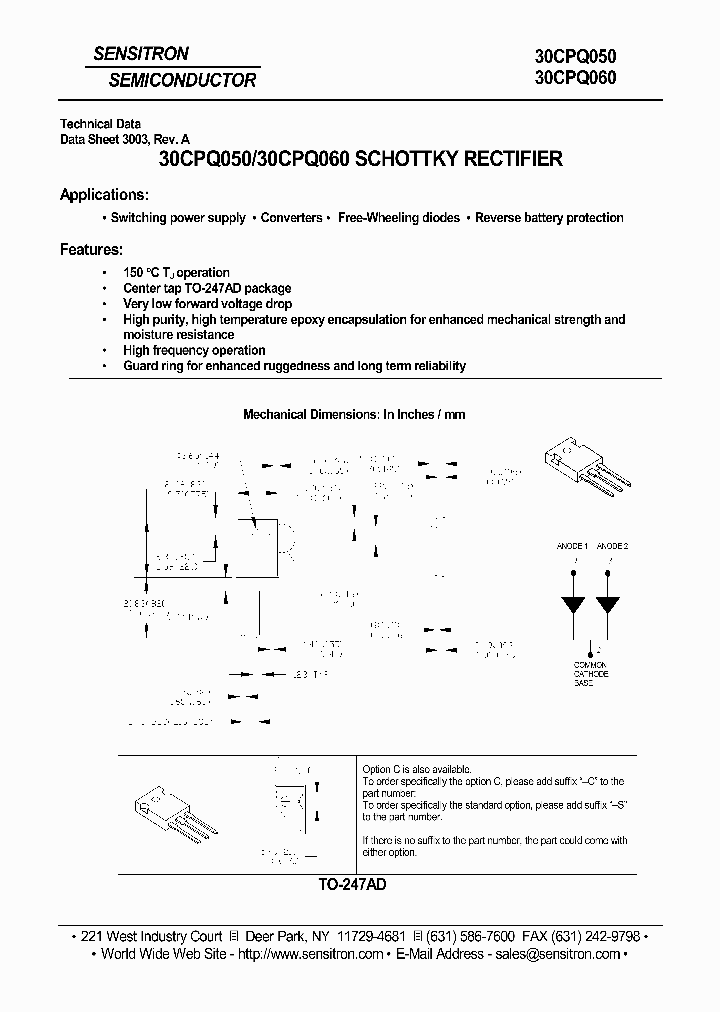 30CPQ050-S_7001099.PDF Datasheet