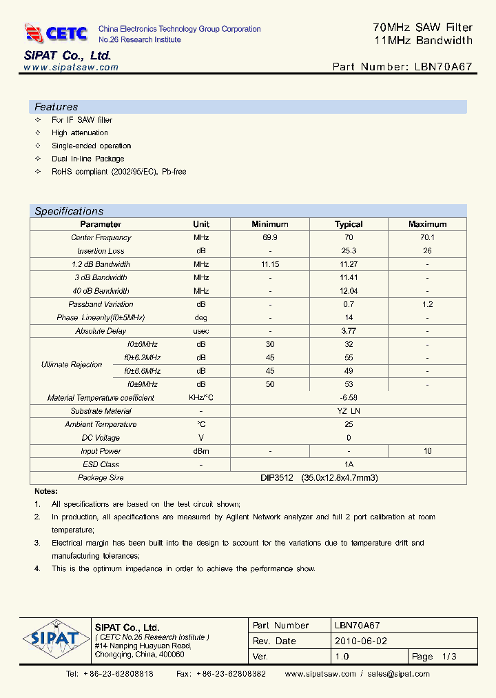 LBN70A67_7001541.PDF Datasheet