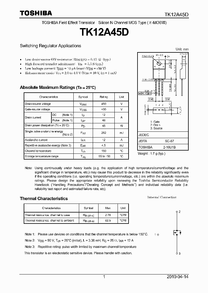 TK12A45D_7004736.PDF Datasheet