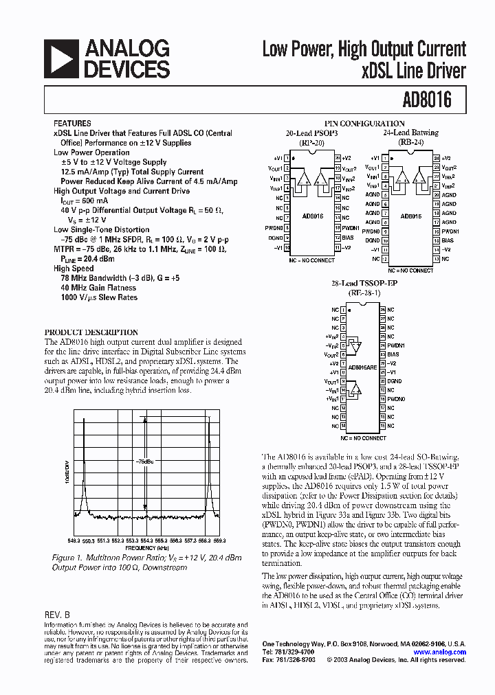 AD8016AREZ-REEL_7005616.PDF Datasheet