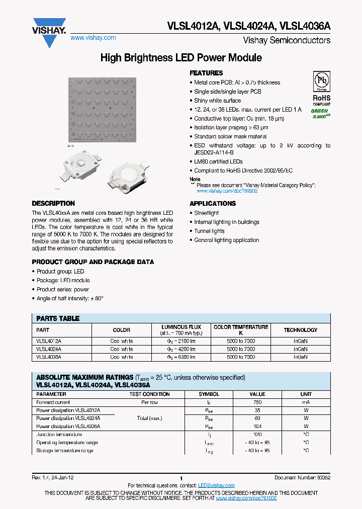 VLSL4024A_7009473.PDF Datasheet