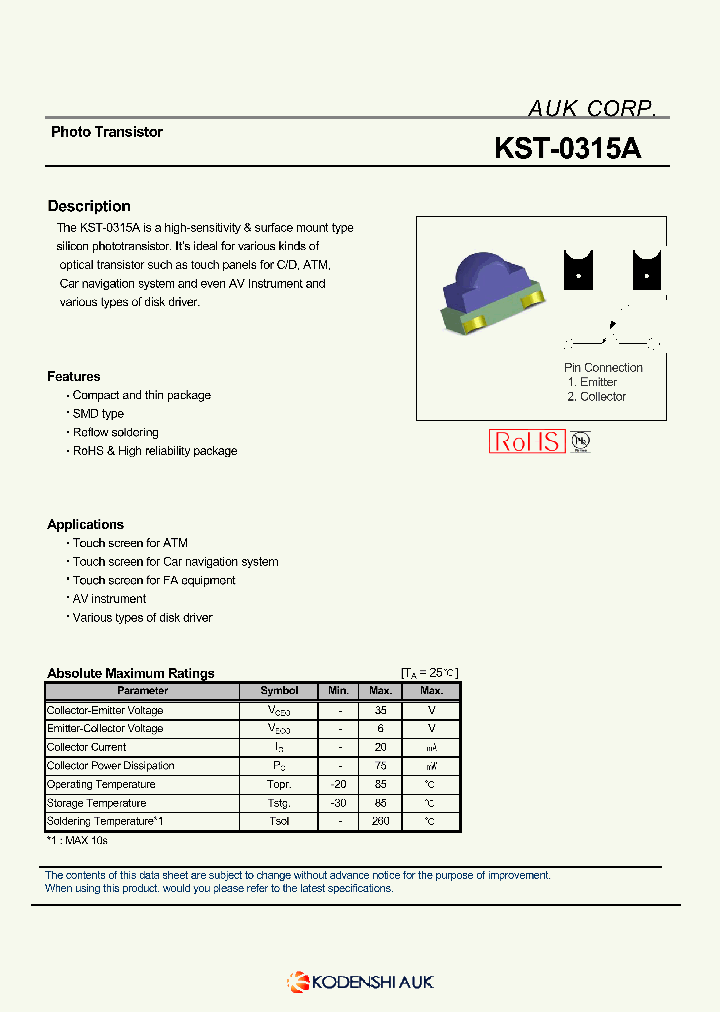 KST-0315A_7013812.PDF Datasheet