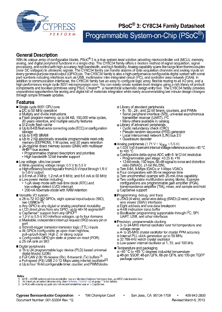 CY8C3445AXI-108_7030679.PDF Datasheet