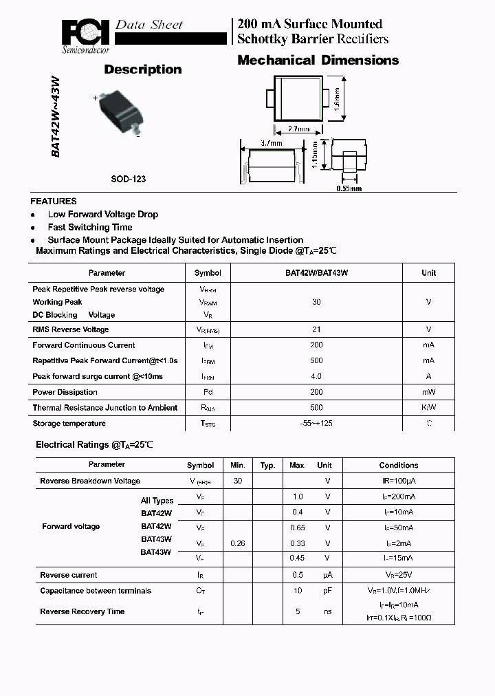 BAT42W_7074398.PDF Datasheet