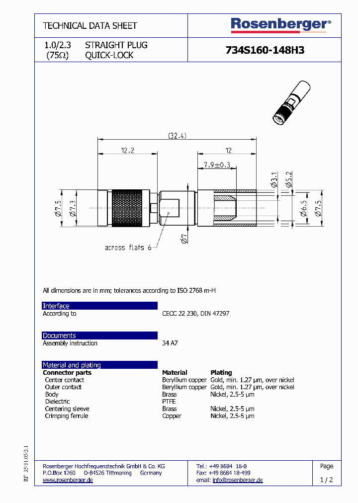 734S160-148H3_7060117.PDF Datasheet