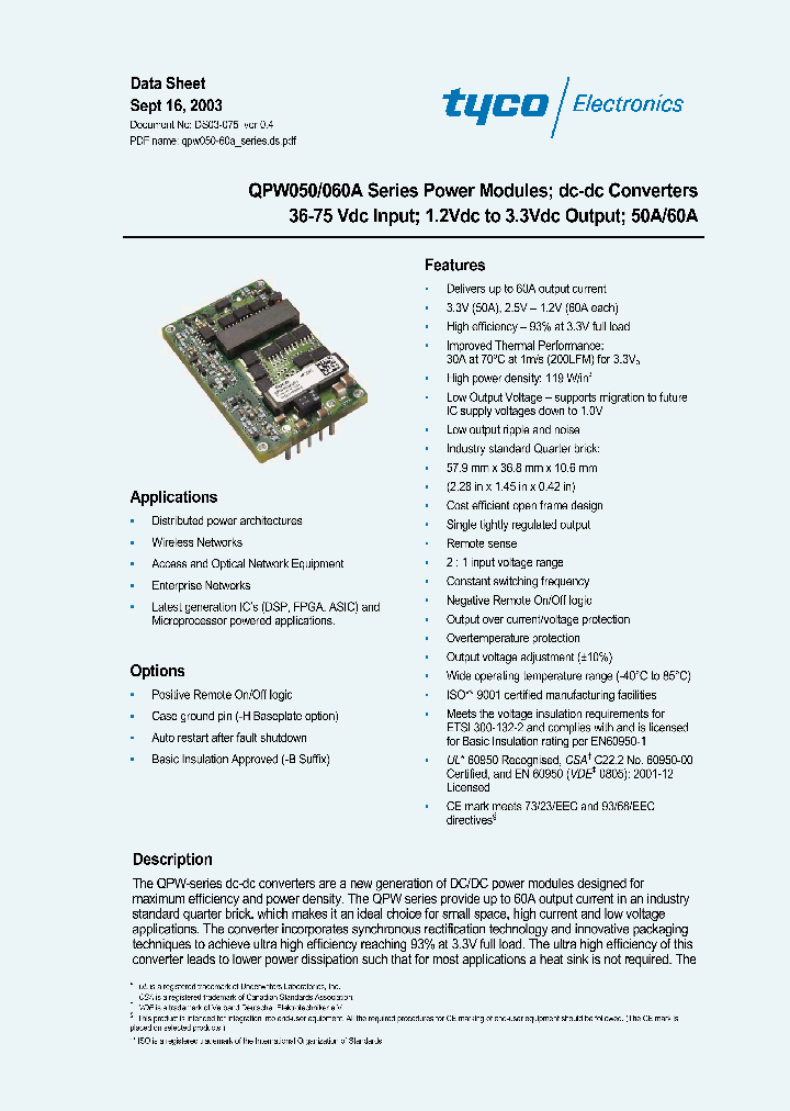 QPW060A0P461_7068160.PDF Datasheet