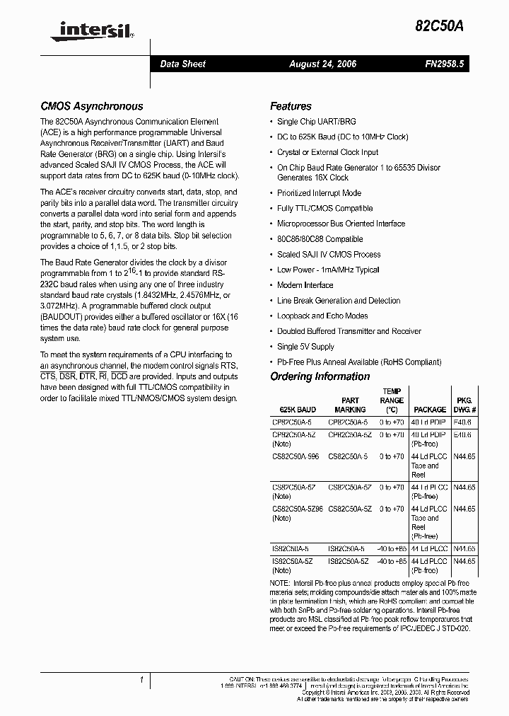 INTERSILCORP-IS82C50A-5Z_7067744.PDF Datasheet