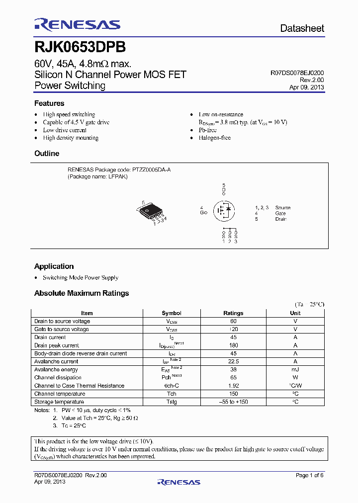 RJK0653DPB_7096598.PDF Datasheet