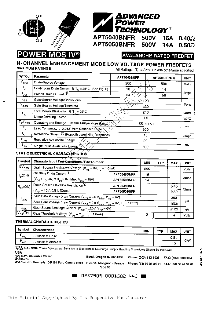 APT5050BNFR_7106865.PDF Datasheet