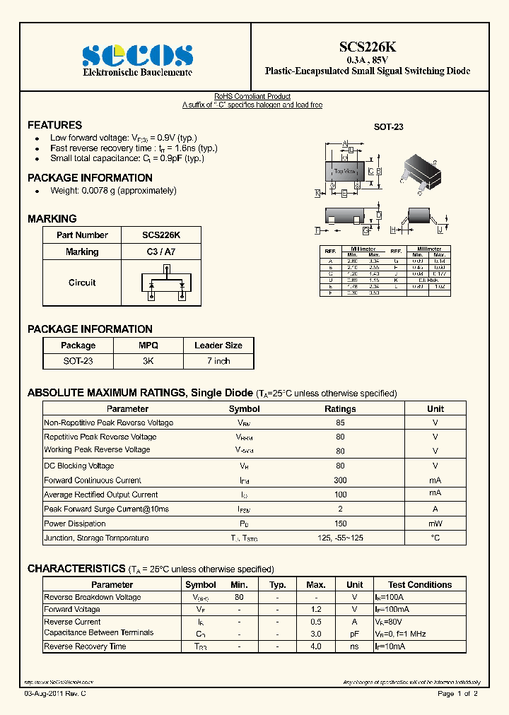 SCS226K11_7110871.PDF Datasheet