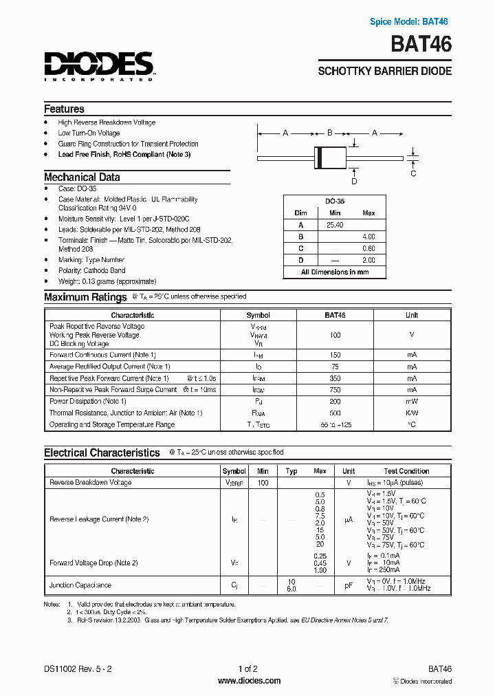 BAT46-A_7150134.PDF Datasheet