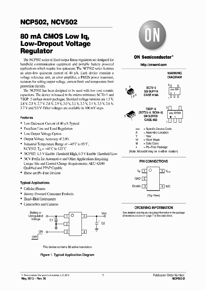 NCP502SN31T1G_7164427.PDF Datasheet