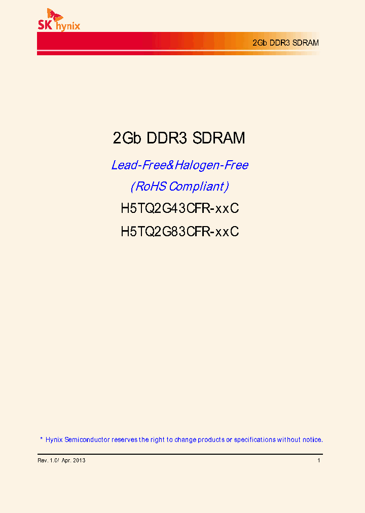H5TQ2G83CFR-H9C_7167794.PDF Datasheet