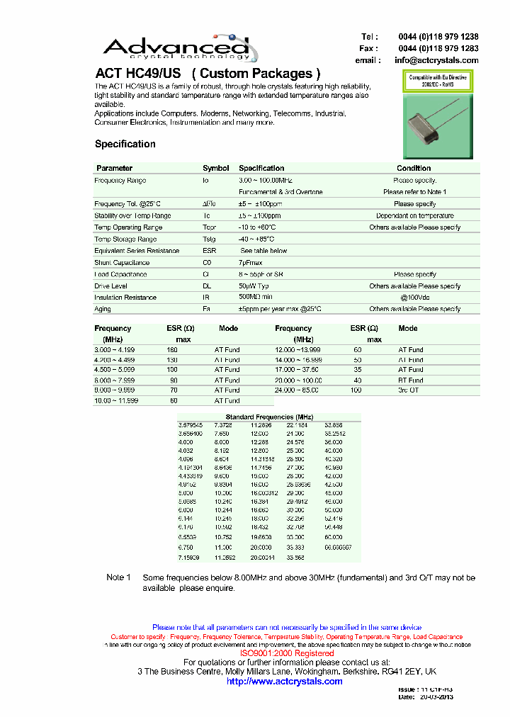 ACTHC49USCUSTOM_7194435.PDF Datasheet