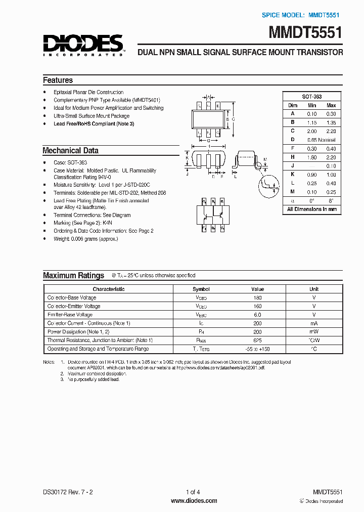 MMDT5551-7-F_7202720.PDF Datasheet