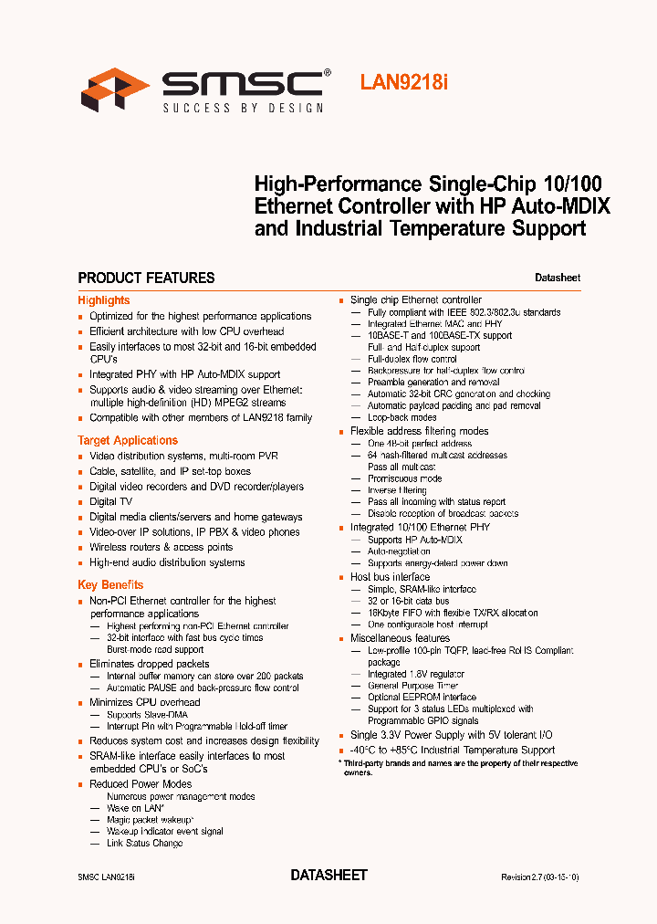LAN9218I-MT_7206647.PDF Datasheet