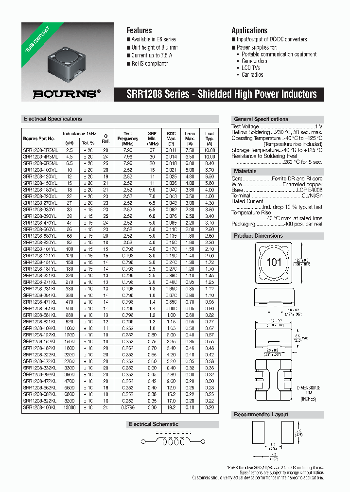 SRR1208-820YL_7207429.PDF Datasheet