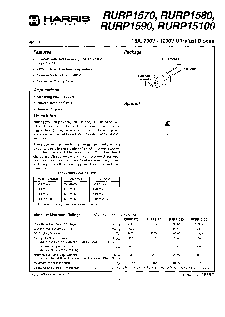 HARRISSEMICONDUCTOR-RURP1580_7211651.PDF Datasheet