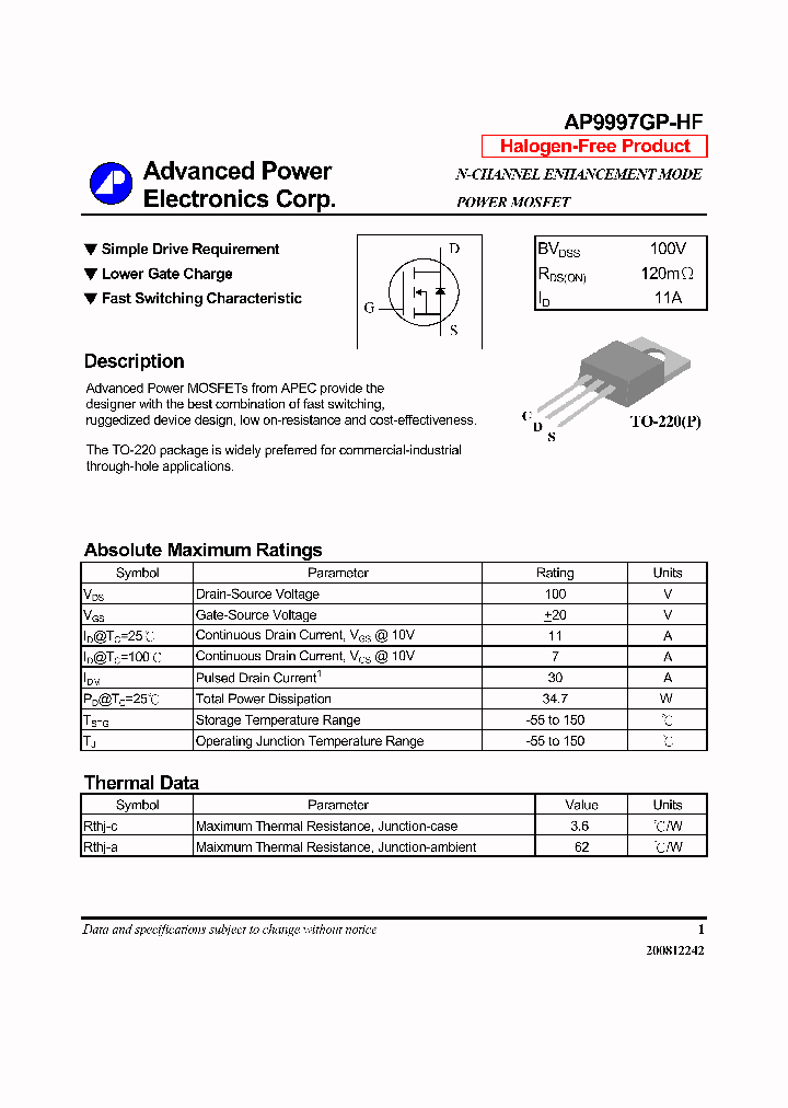 AP9997GP-HF_7217644.PDF Datasheet