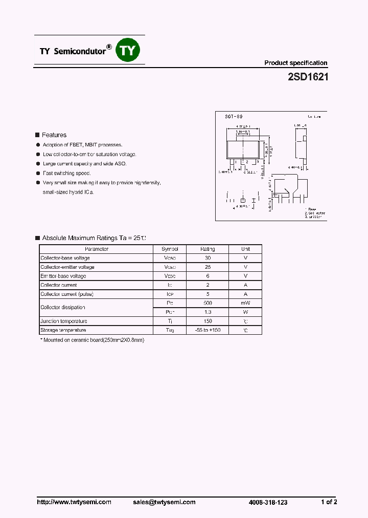 2SD1621_7221395.PDF Datasheet