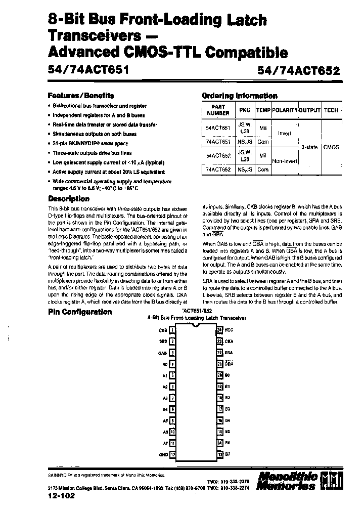 74ACT652NS_7231098.PDF Datasheet