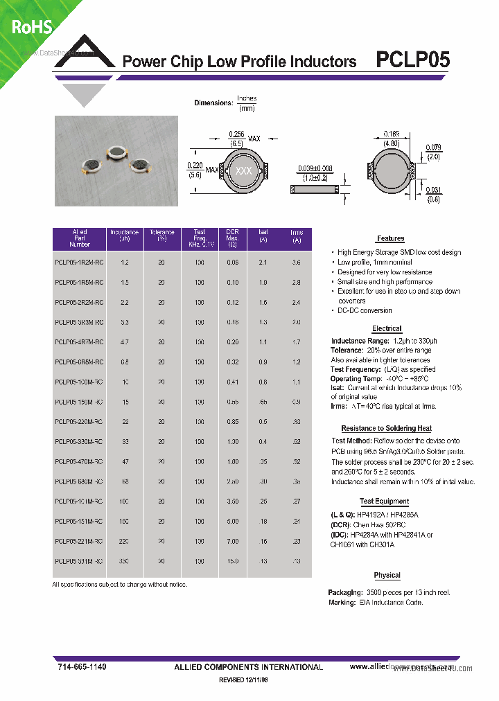 PCLP05_7233822.PDF Datasheet