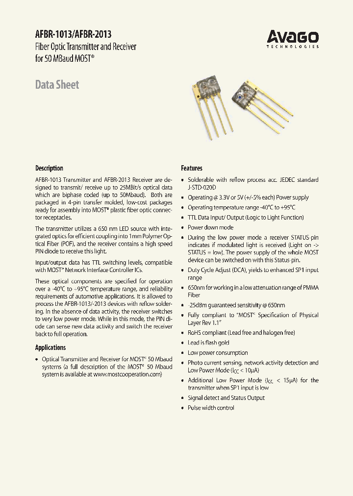 AFBR-1013S_7236071.PDF Datasheet