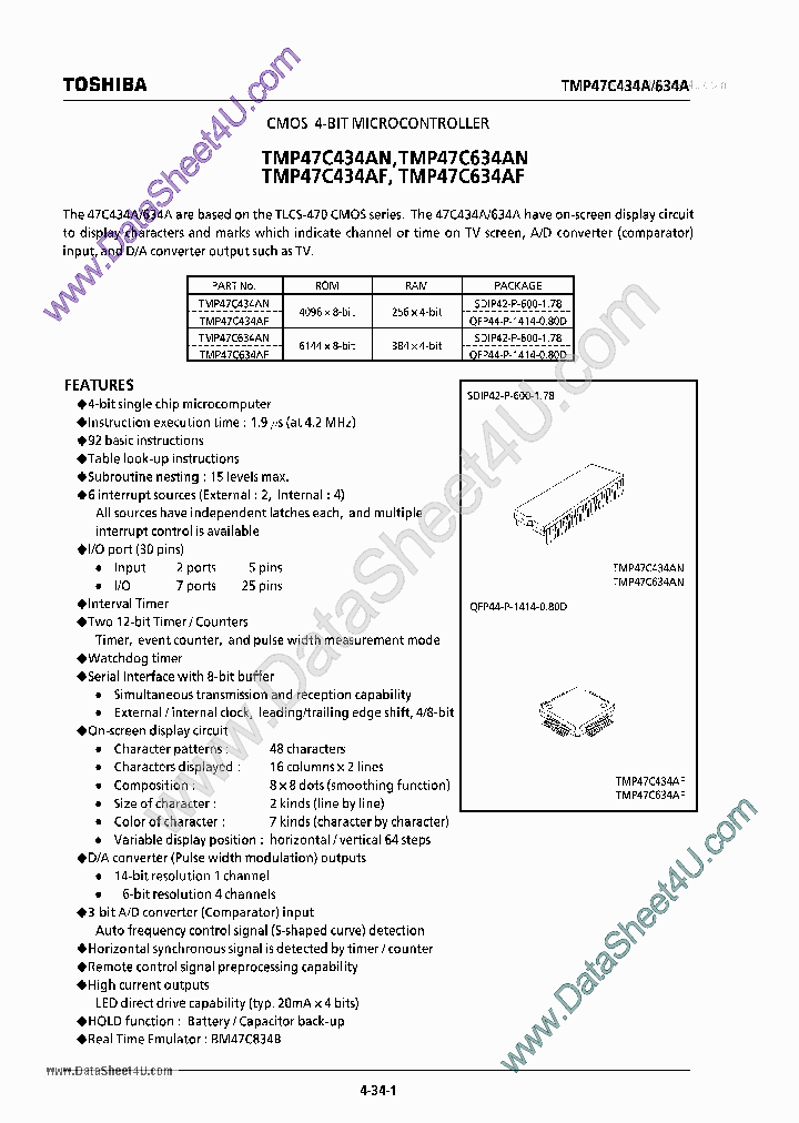 47C634AN_7237893.PDF Datasheet