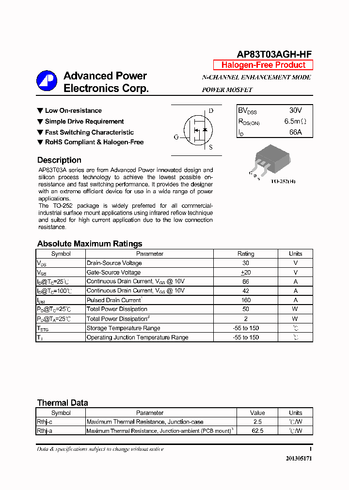 AP83T03AGH-HF_7244433.PDF Datasheet