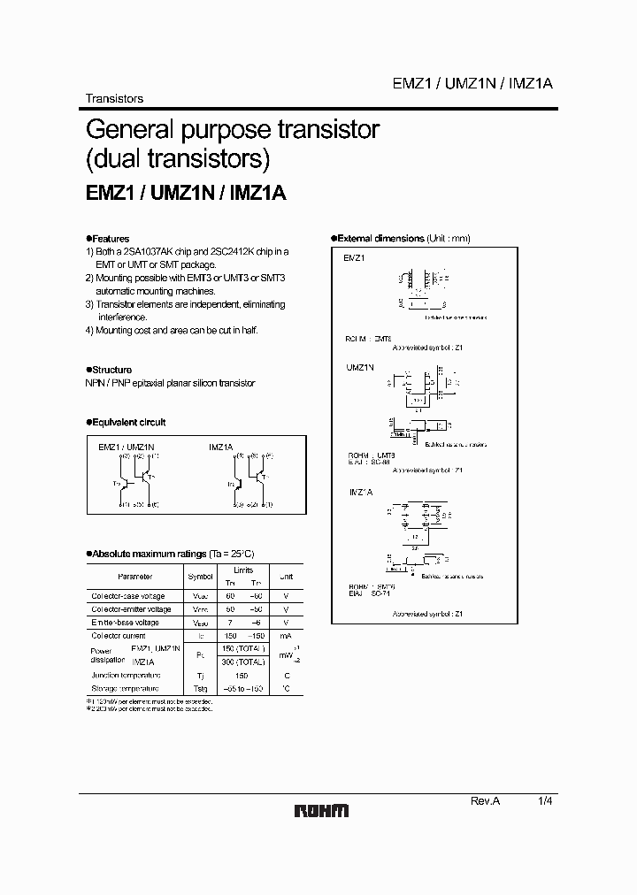EMZ1T2R_7262557.PDF Datasheet