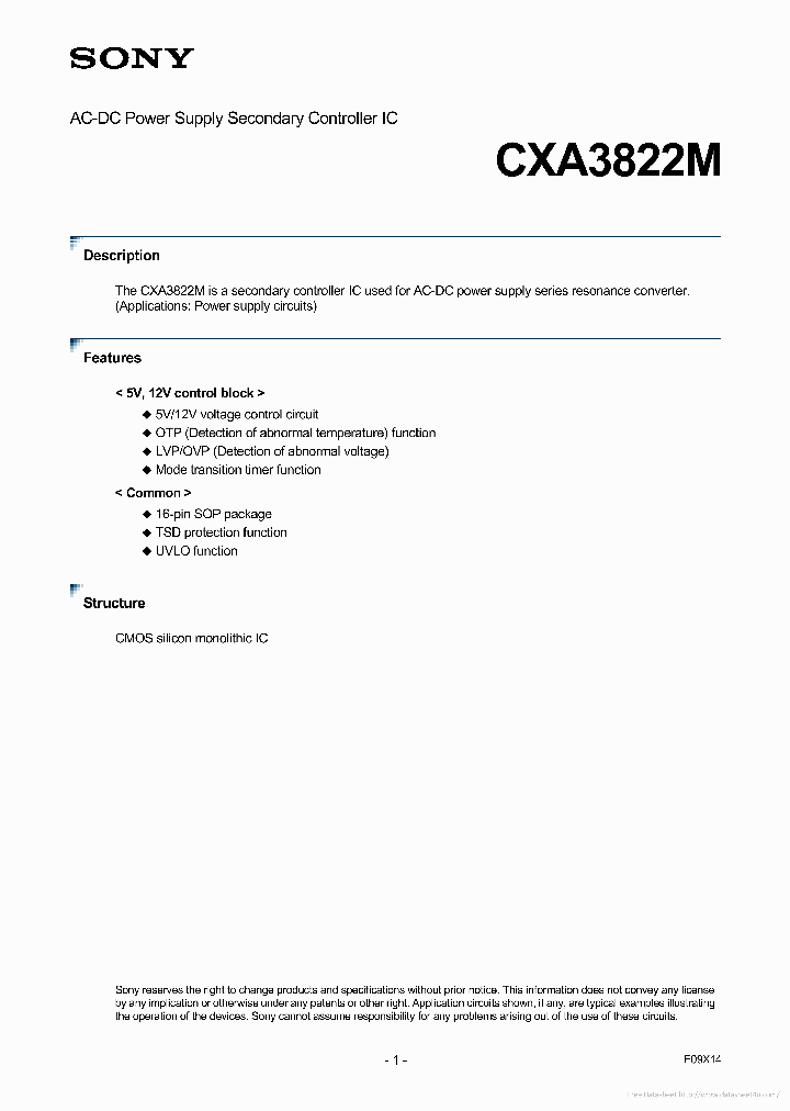 CXA3822M_7306832.PDF Datasheet
