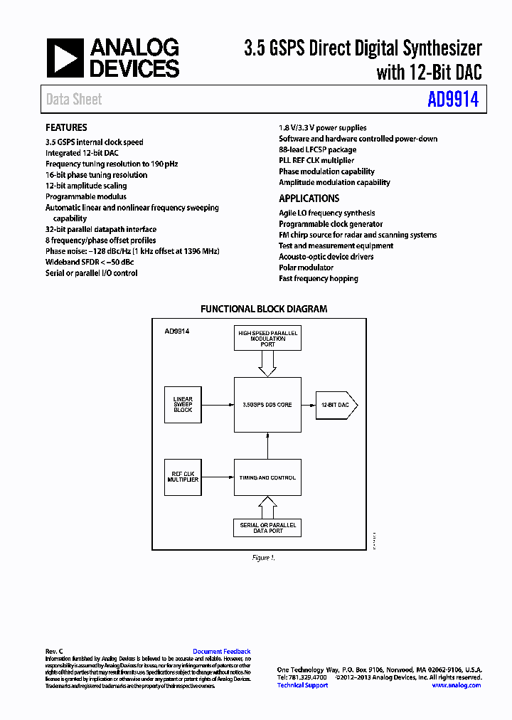 AD9914PCBZ_7319867.PDF Datasheet