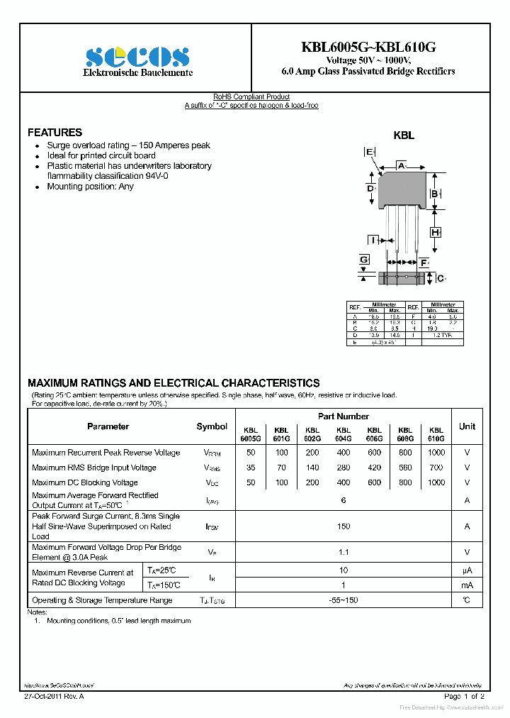 KBL606G_7330297.PDF Datasheet