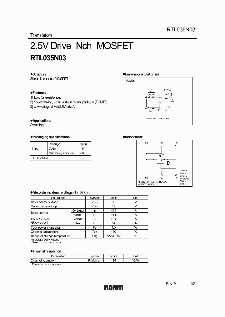 RTL035N03TR_7330999.PDF Datasheet