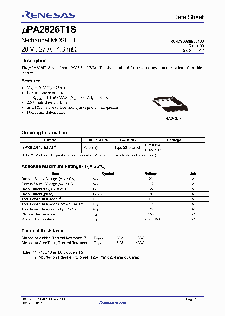 UPA2826T1S_7340708.PDF Datasheet