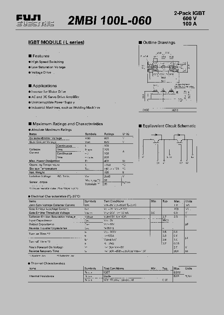 2MBI100L-060_7346440.PDF Datasheet