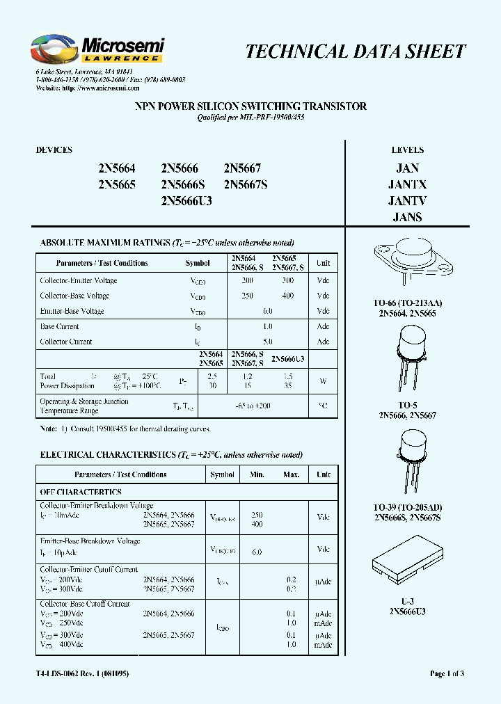 JAN2N5664_7369684.PDF Datasheet