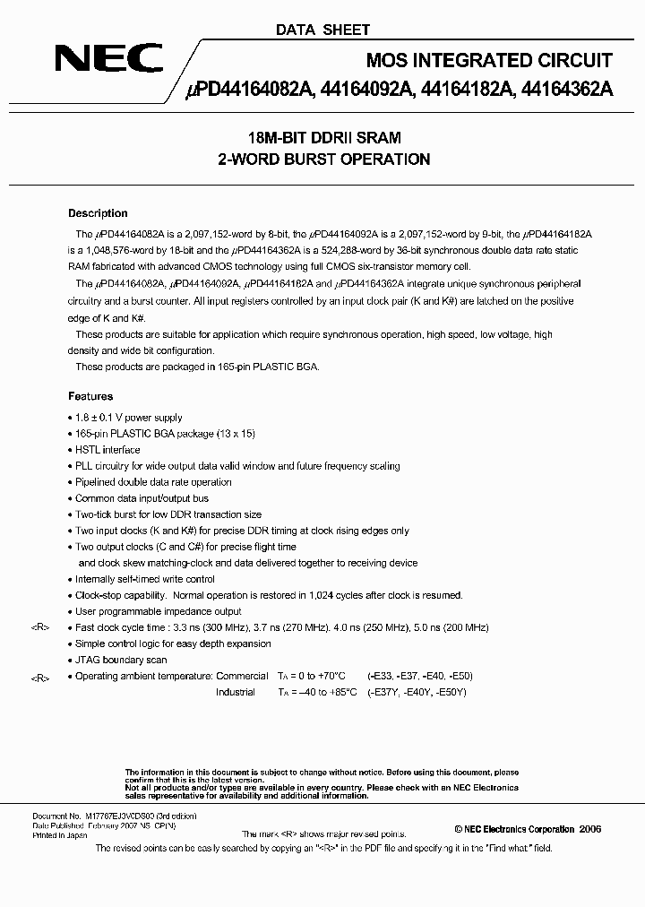 UPD44164082AF5-E33-EQ2-A_7374991.PDF Datasheet