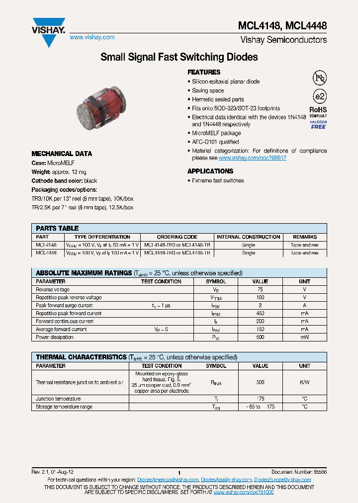 MCL4148-PB-TR3_7383955.PDF Datasheet